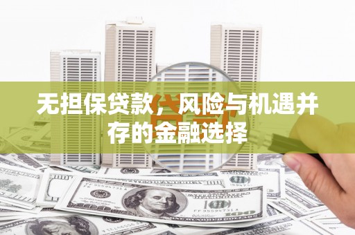 西屿无担保贷款，风险与机遇并存的金融选择
