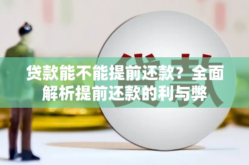 西屿贷款能不能提前还款？全面解析提前还款的利与弊