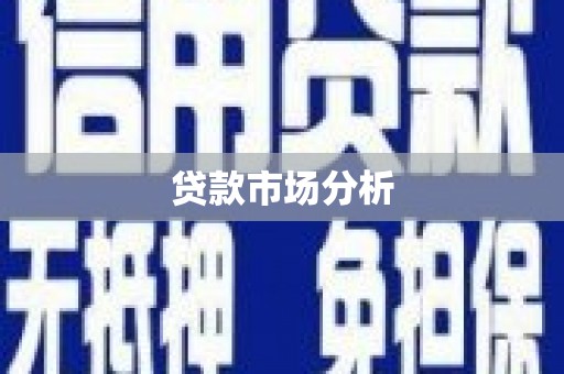 西屿贷款市场分析