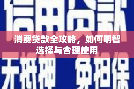 西屿消费贷款全攻略，如何明智选择与合理使用