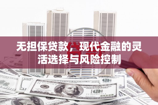 西屿无担保贷款，现代金融的灵活选择与风险控制