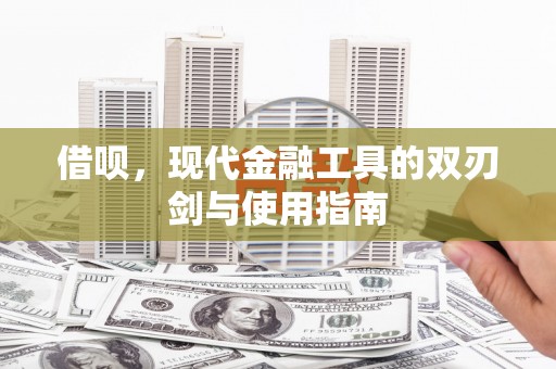 西屿借呗，现代金融工具的双刃剑与使用指南