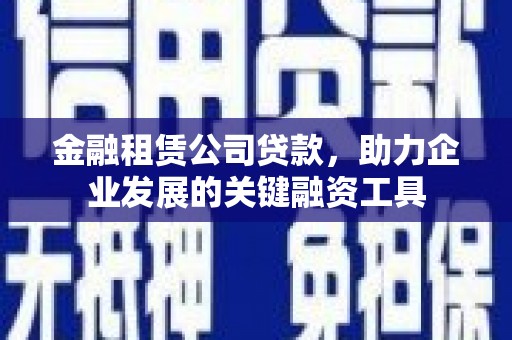 西屿金融租赁公司贷款，助力企业发展的关键融资工具