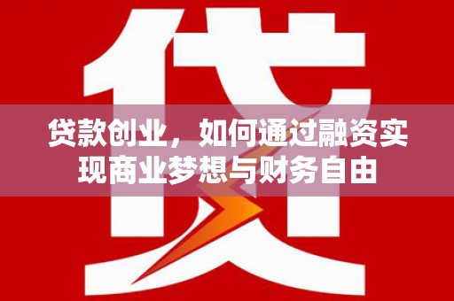 西屿贷款创业，如何通过融资实现商业梦想与财务自由