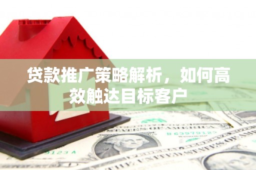 西屿贷款推广策略解析，如何高效触达目标客户