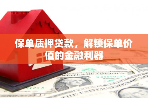 西屿保单质押贷款，解锁保单价值的金融利器