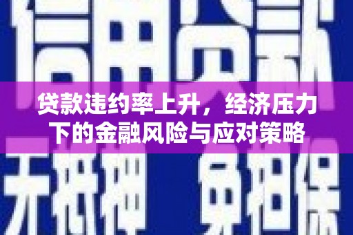 西屿贷款违约率上升，经济压力下的金融风险与应对策略