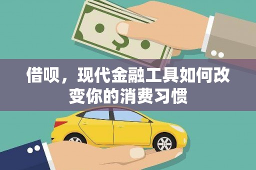 西屿借呗，现代金融工具如何改变你的消费习惯