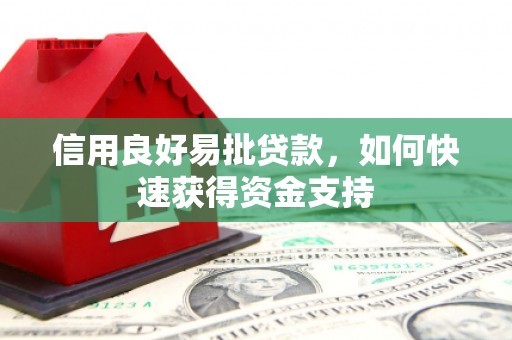 西屿信用良好易批贷款，如何快速获得资金支持