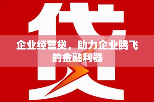 西屿企业经营贷，助力企业腾飞的金融利器