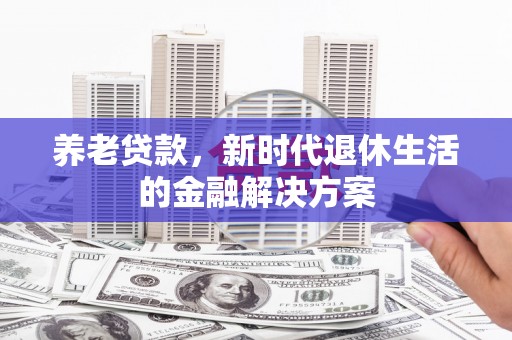 西屿养老贷款，新时代退休生活的金融解决方案