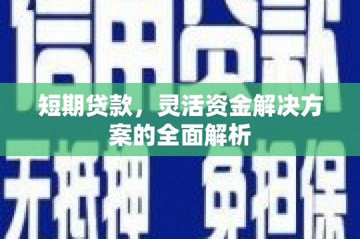 西屿短期贷款，灵活资金解决方案的全面解析