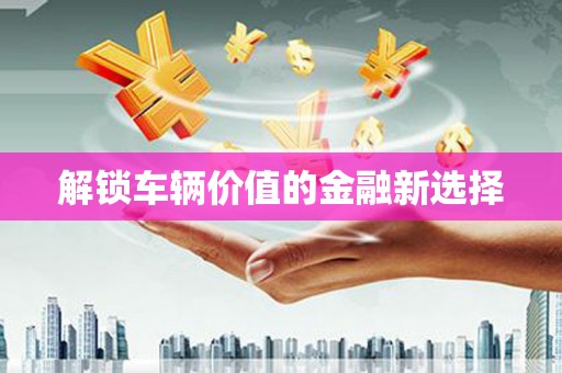 西屿解锁车辆价值的金融新选择