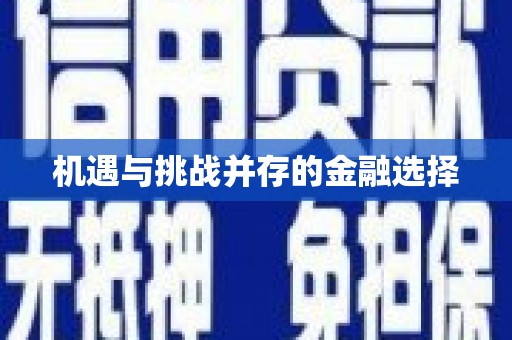 西屿机遇与挑战并存的金融选择