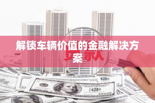 西屿解锁车辆价值的金融解决方案