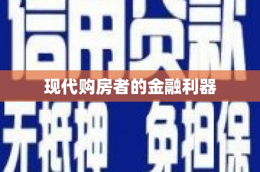 西屿现代购房者的金融利器