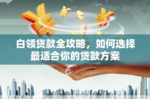 西屿白领贷款全攻略，如何选择最适合你的贷款方案
